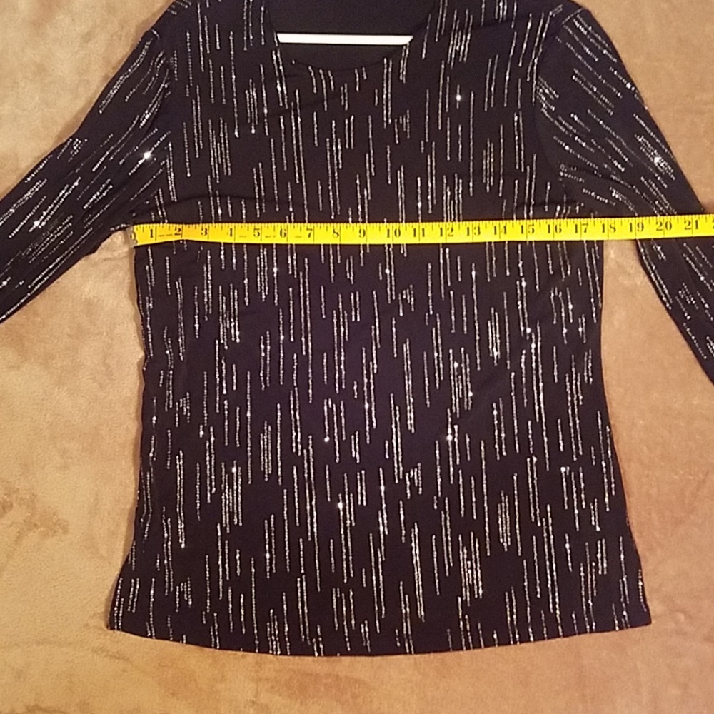 dress shirt black and silver